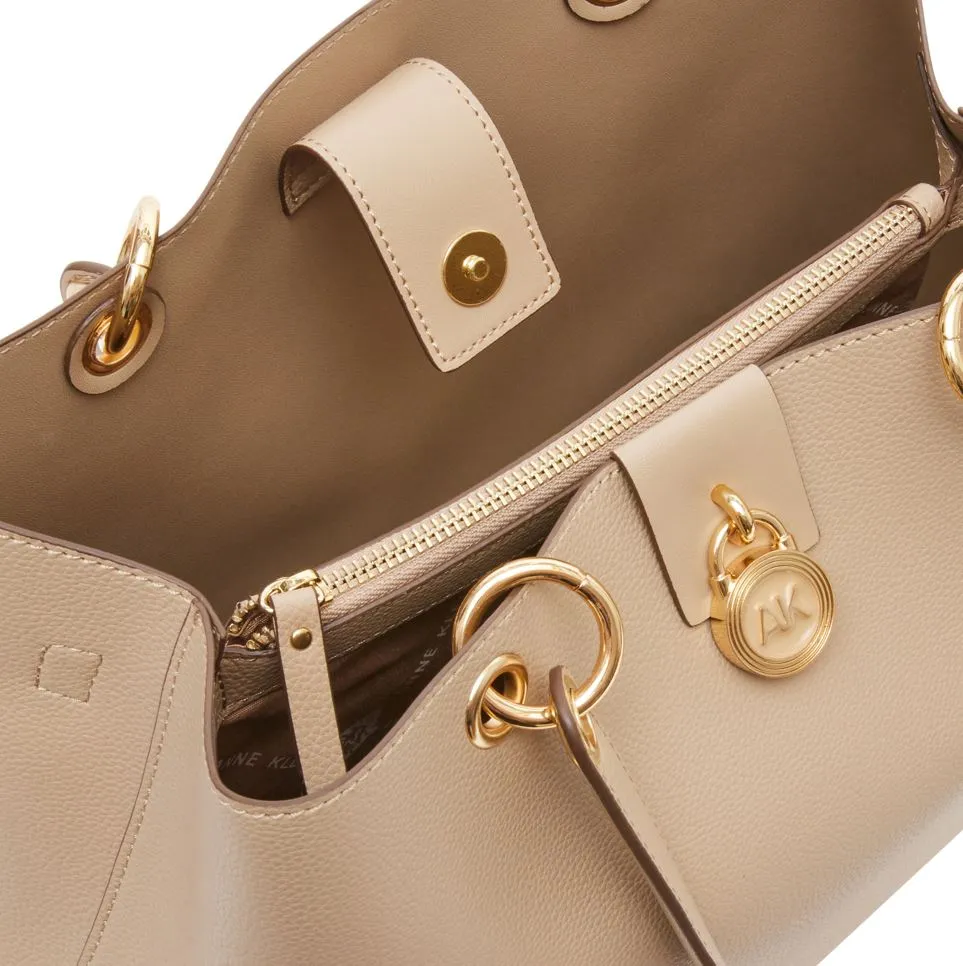 Anne Klein AK Lock Tote Handbag
