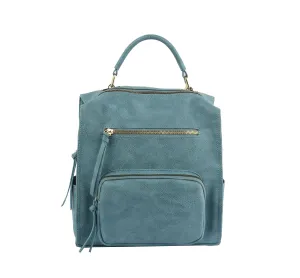 backpack convertible to shoulder bag , multiple pocket