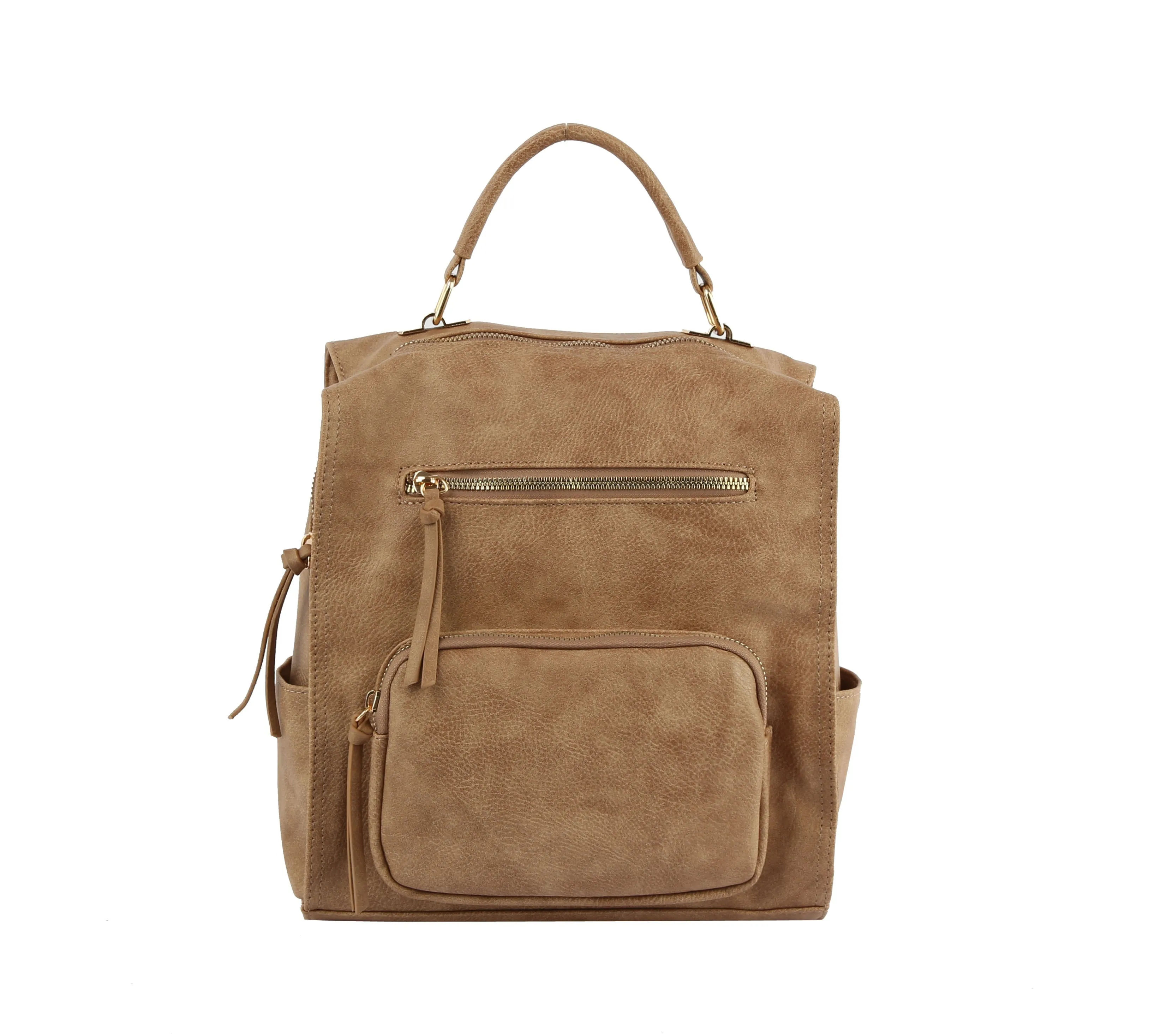 backpack convertible to shoulder bag , multiple pocket