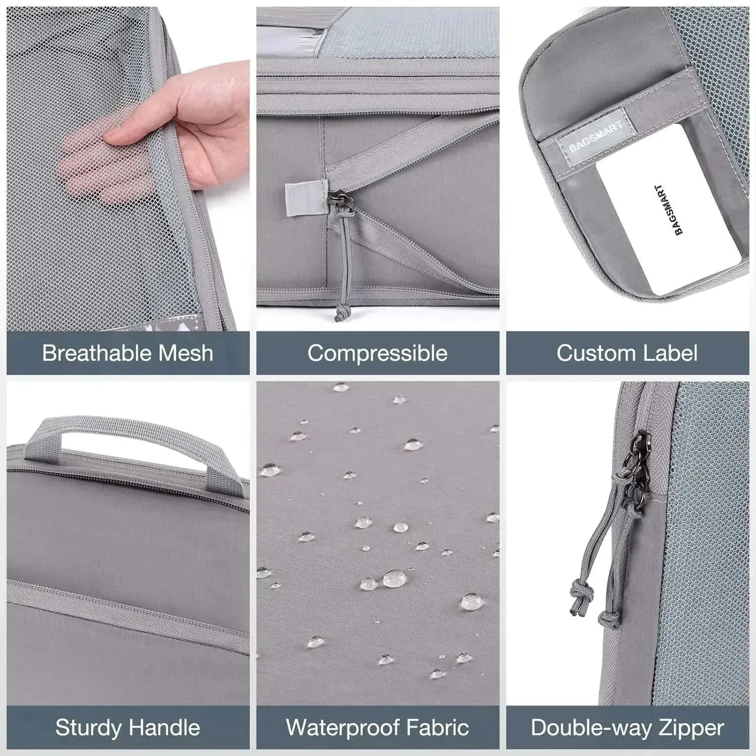 Bagsmart Compression Packing Cubes 6 PCS