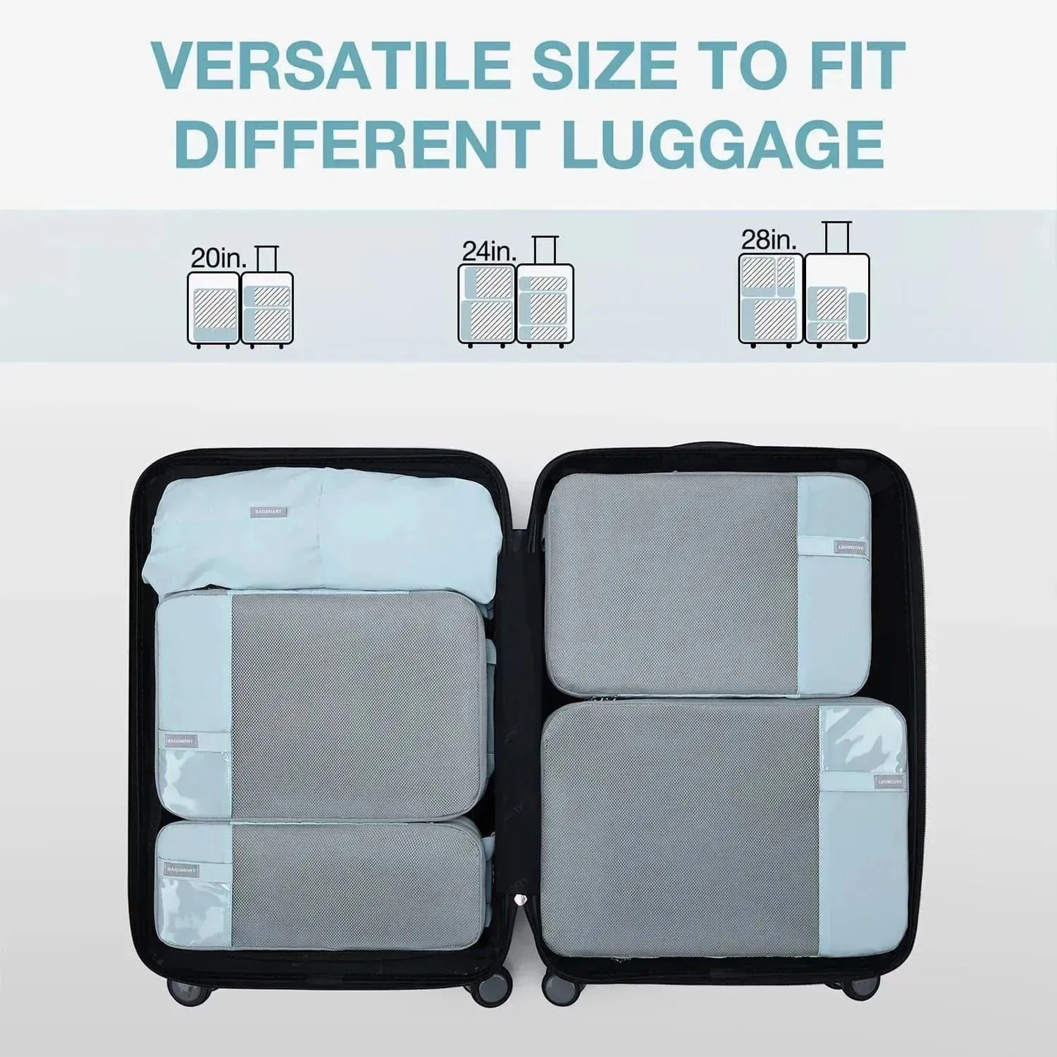 Bagsmart Compression Packing Cubes 6 PCS