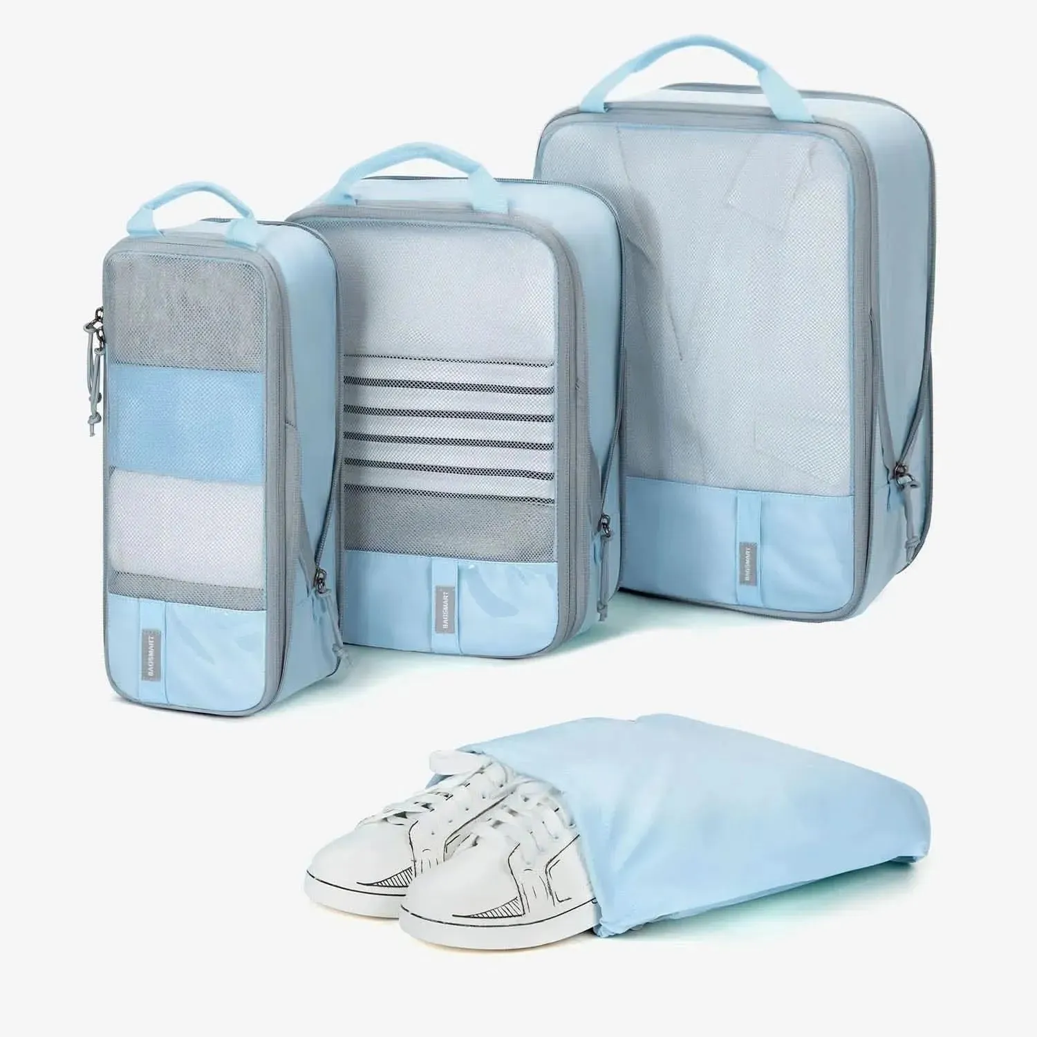 Bagsmart Compression Packing Cubes Part of Faro Travel Set