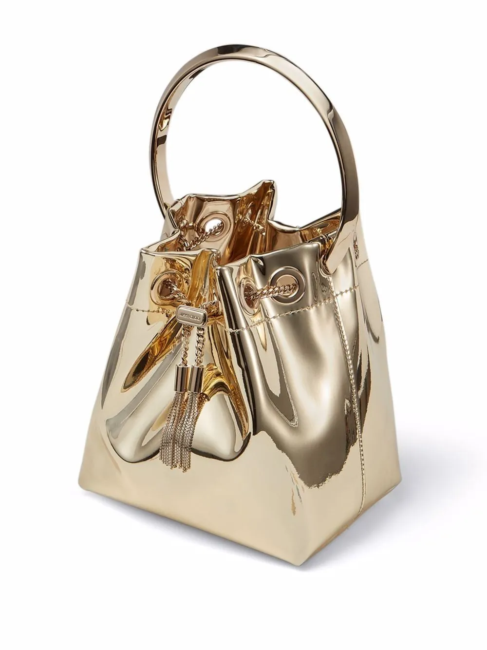 BON BON LEATHER BUCKET BAG