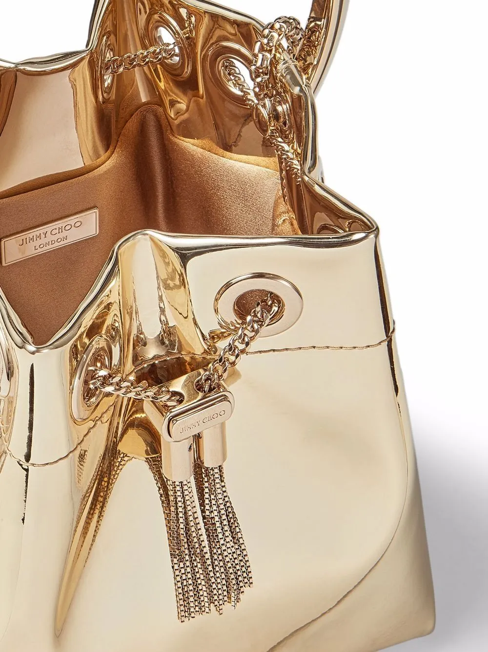 BON BON LEATHER BUCKET BAG