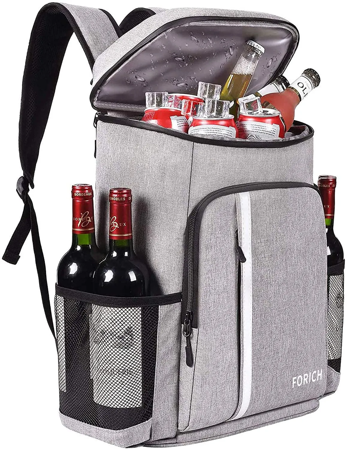 Copy WideBundle of Backpack Cooler Leakproof Insulated Waterproof Backpack Cooler Bag, Lightweight Soft Beach Cooler Backpack for Men Women to Work Lunch Picnics Camping Hiking, 30 Cans