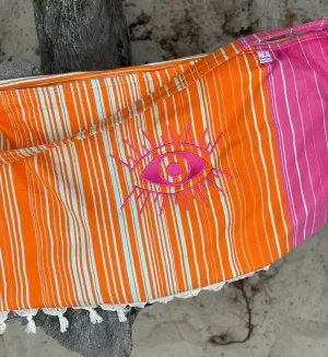 Evil Eye on Isle of Palms Pink & Orange