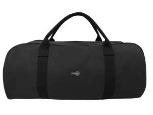 FIB Barrell Duffle Bag Travel Cotton Canvas Sports Luggage - Black