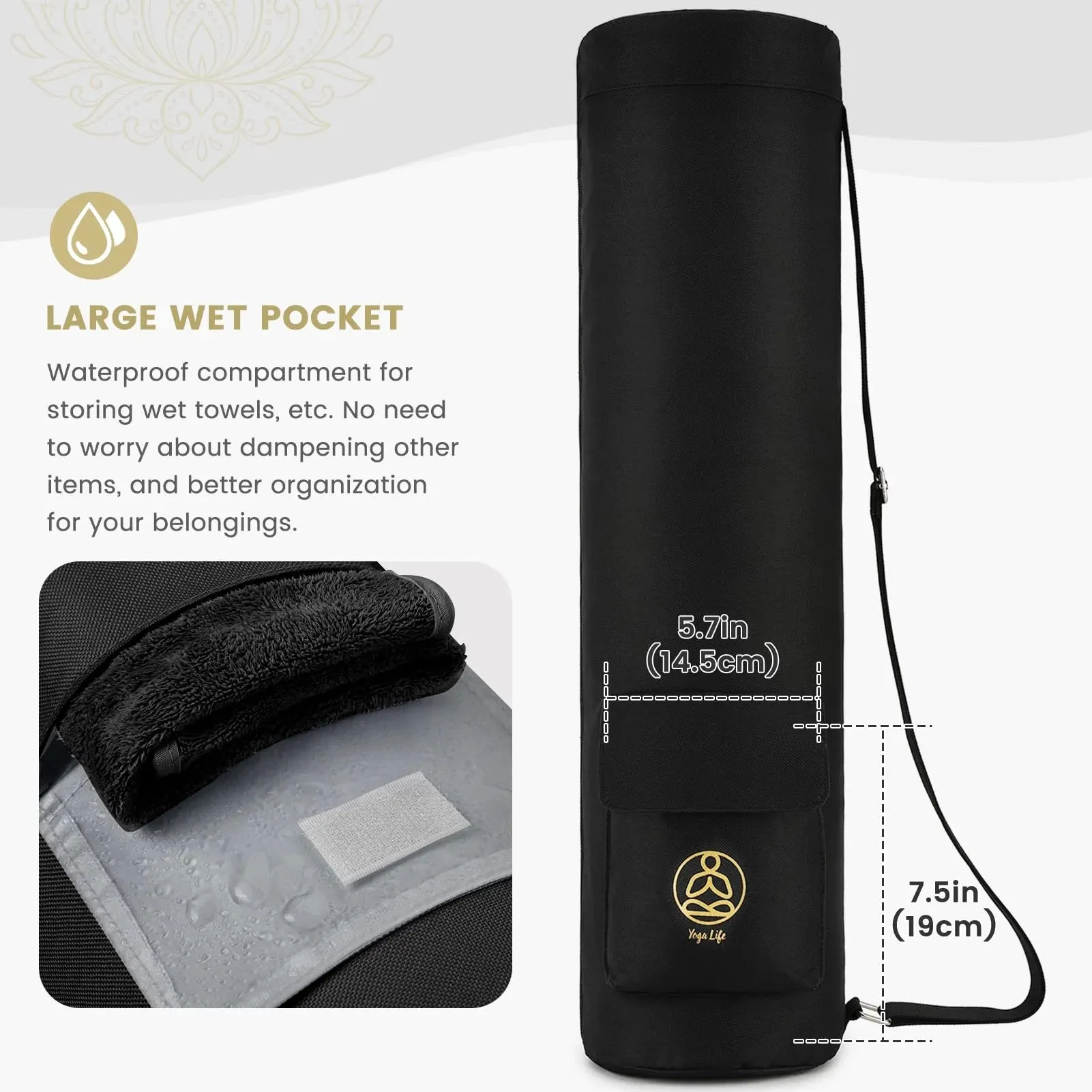 Gonex Yoga Mat Bag, Elephant