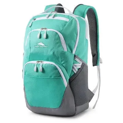 High Sierra School Backpack Fits 15" Laptop with Bottom Drop Protection