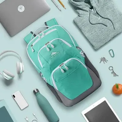 High Sierra School Backpack Fits 15" Laptop with Bottom Drop Protection