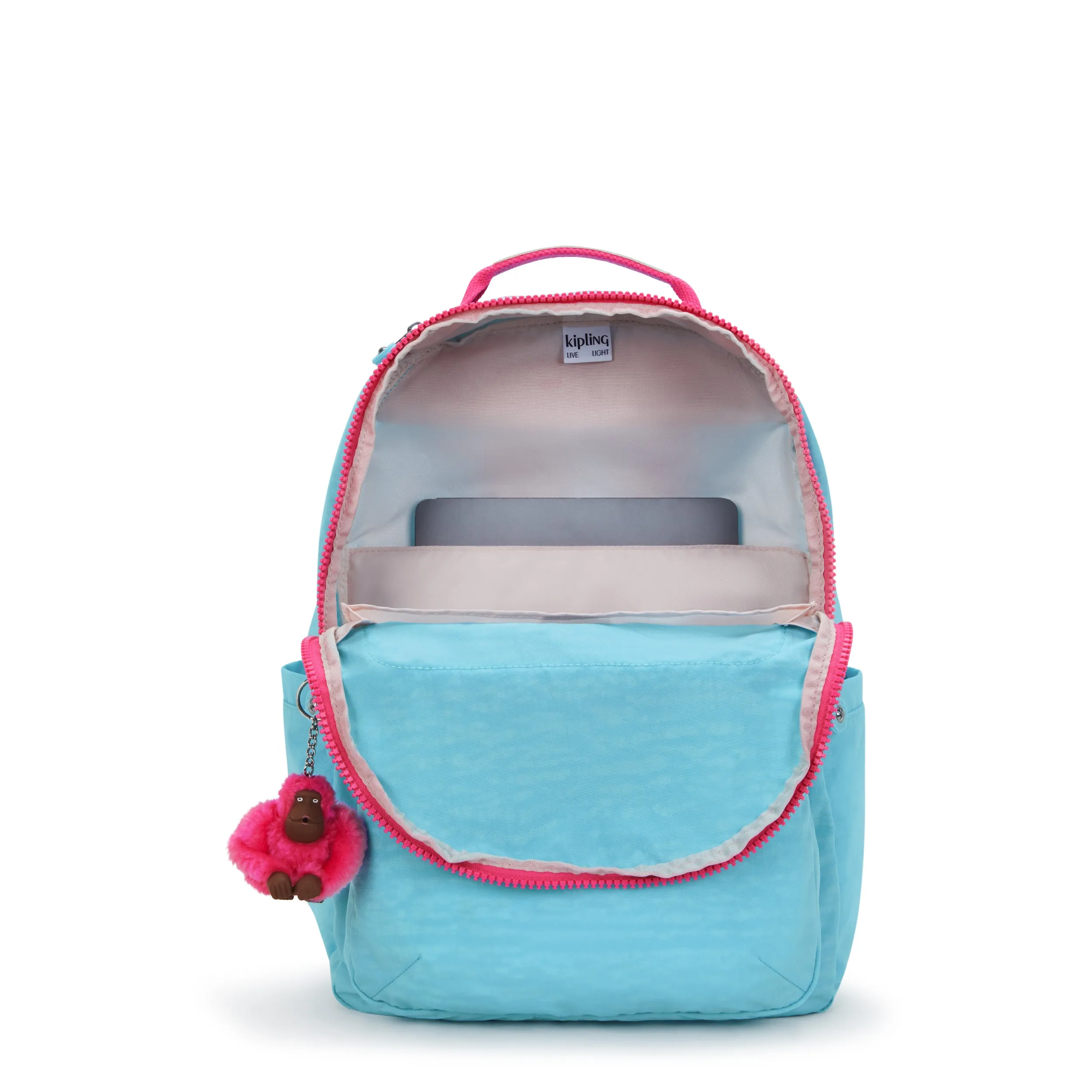 Kipling Seoul Large 15" Laptop Backpack - Blue Sea Combo