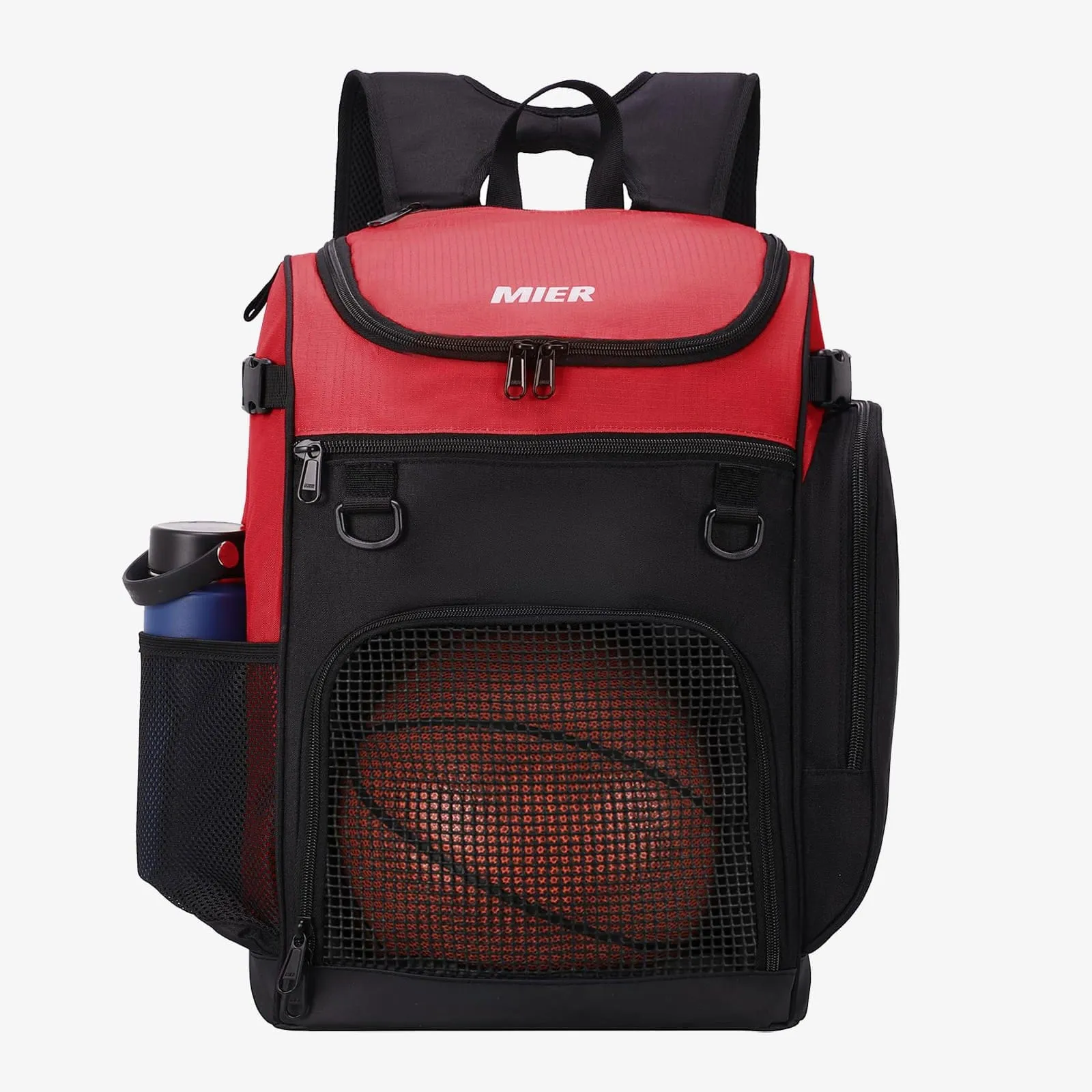 Large Basketball Backpack Sports Bag with Ball Compartment
