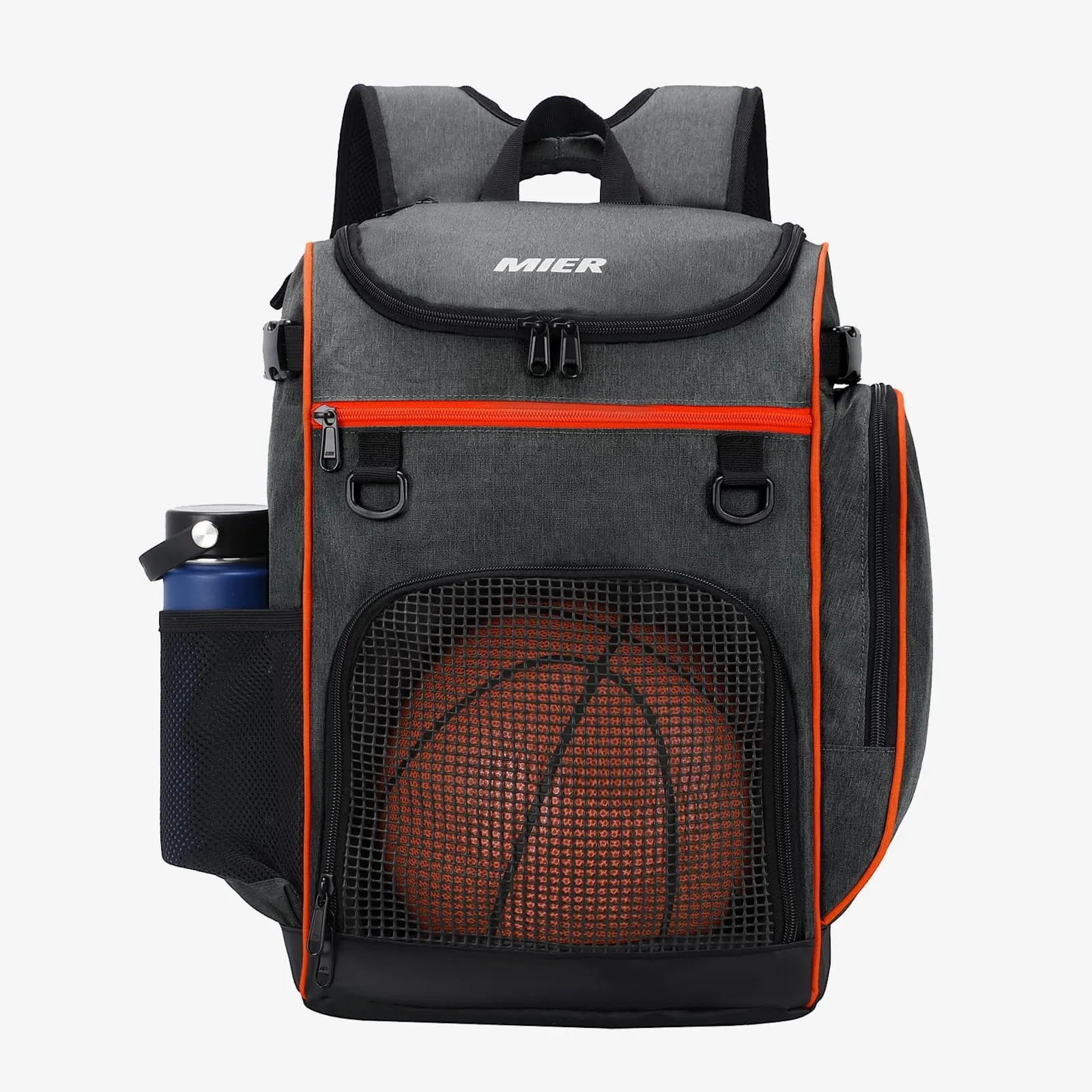 Large Basketball Backpack Sports Bag with Ball Compartment