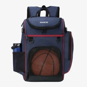 Large Basketball Backpack Sports Bag with Ball Compartment