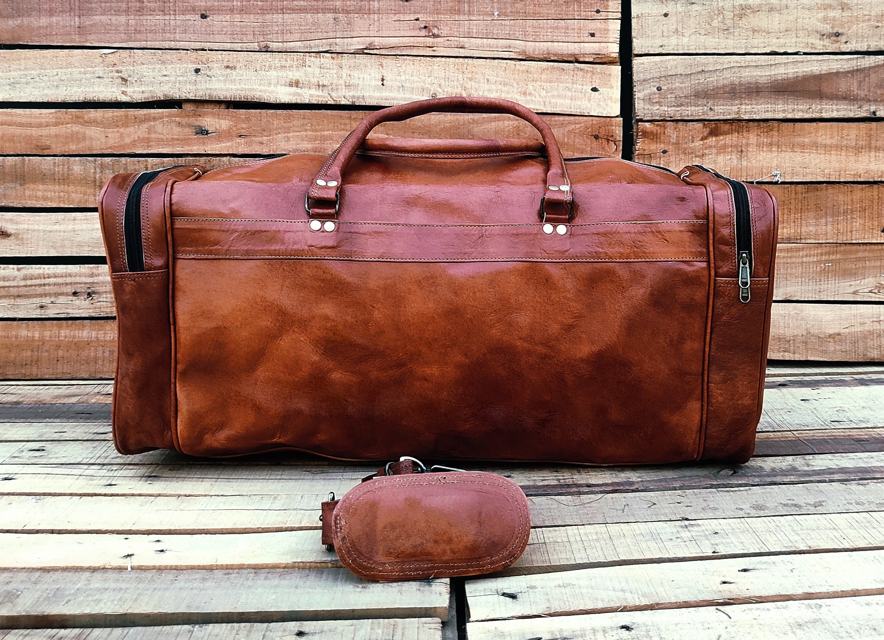 Leather Duffle Bag Handmade Leather Weekender Gym Bag Men Vacation Duffel Bag Travel Bag Overnight Bag, Leather Holdall, Groomsmen gift