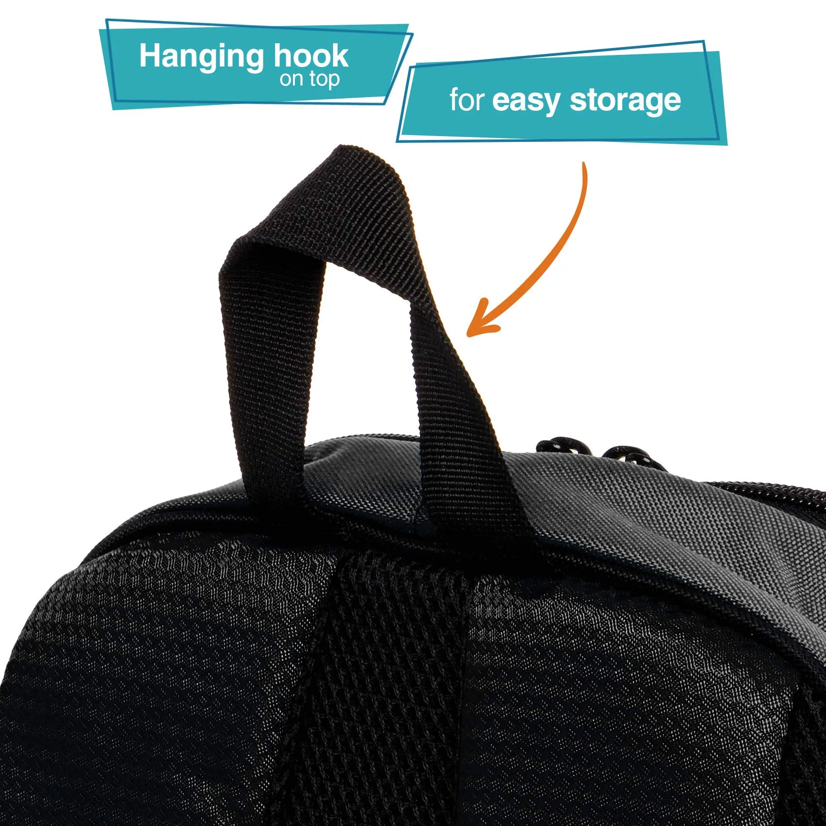 LISH Soccer Backpack - Large School Sports Gym Bag w/ Ball Compartment (Black)