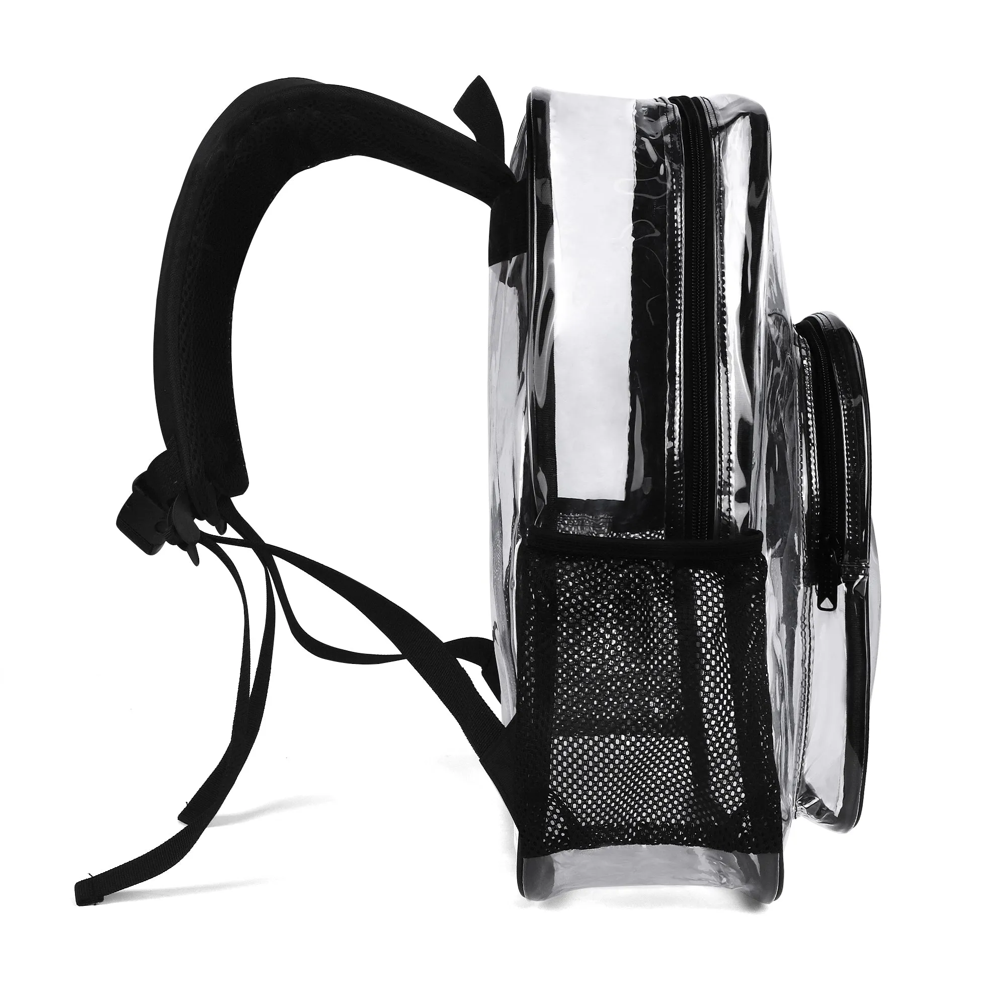 LUCAS PVC See Through Transparent Clear School Backpack