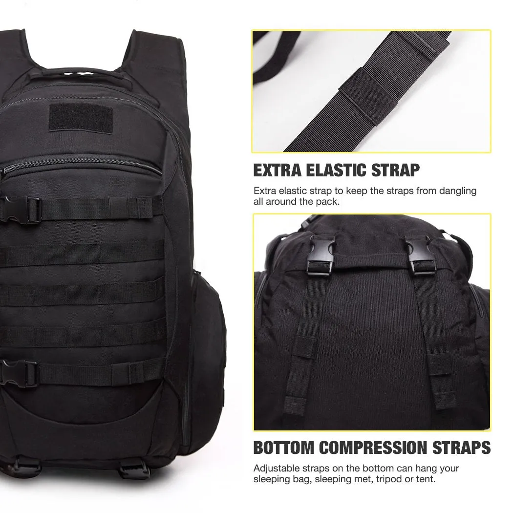 Mardingtop Tactical Backpack, Black 2.0, 52cm