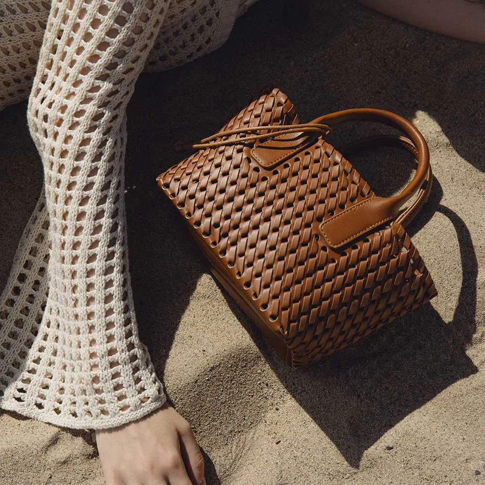 Melie Bianco Chloe Mini Tote Tan
