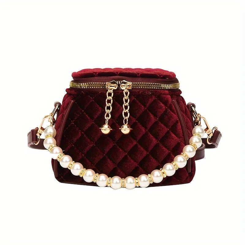 Mini Quilted Crossbody Chic Womens Fashion Handbag
