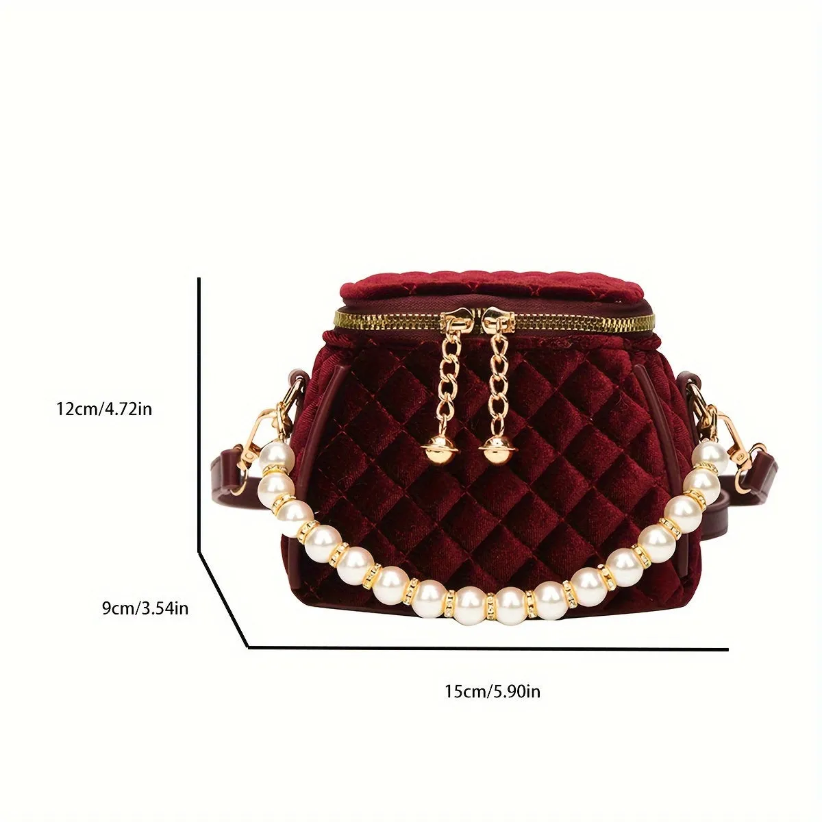 Mini Quilted Crossbody Chic Womens Fashion Handbag