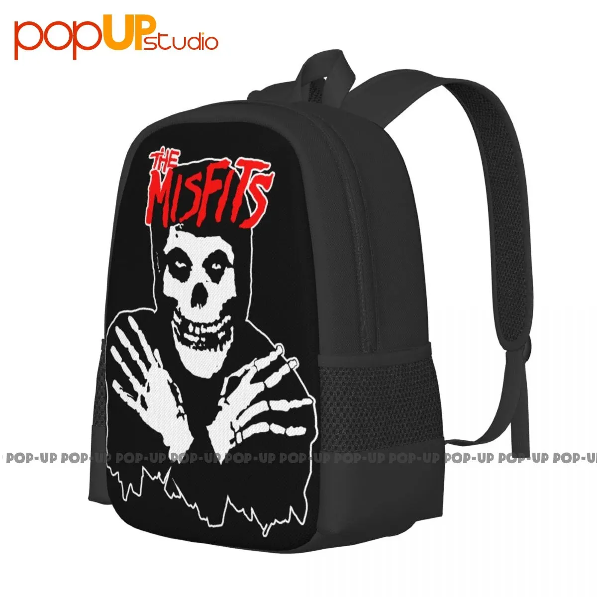Misfits Classic Skull Backpack – Large Capacity Eco-Friendly Riding & Beach Bag with Adjustable Straps