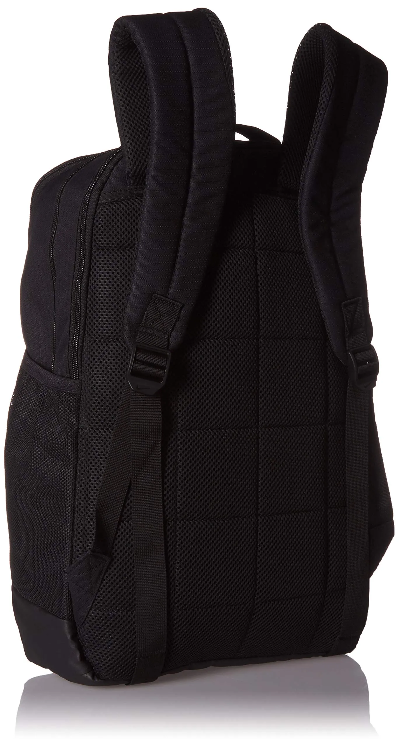 Nike Brasilia Medium Training Backpack, Nike Backpack for Women and Men with Secure Storage & Water Resistant Coating, Black/Black/White