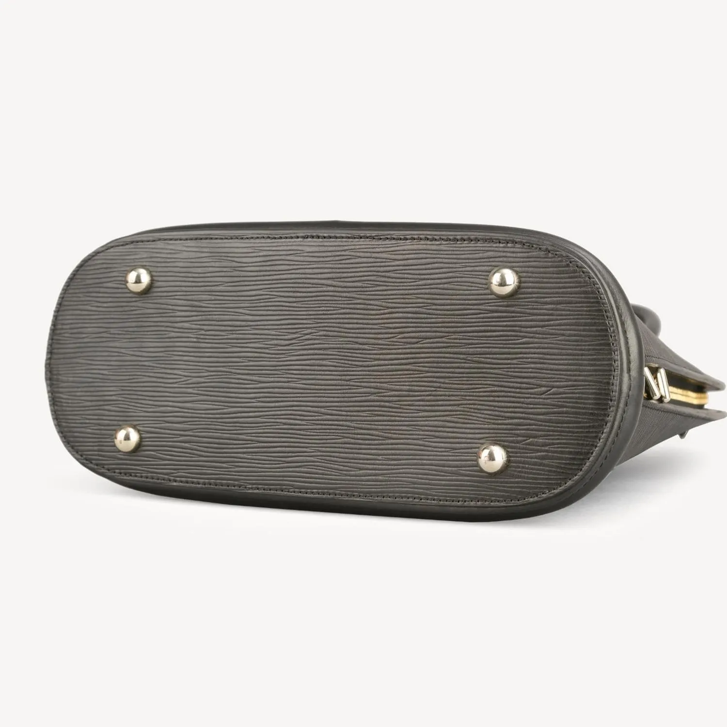 Paris End Bag - Tall.  Epi Leather- Black
