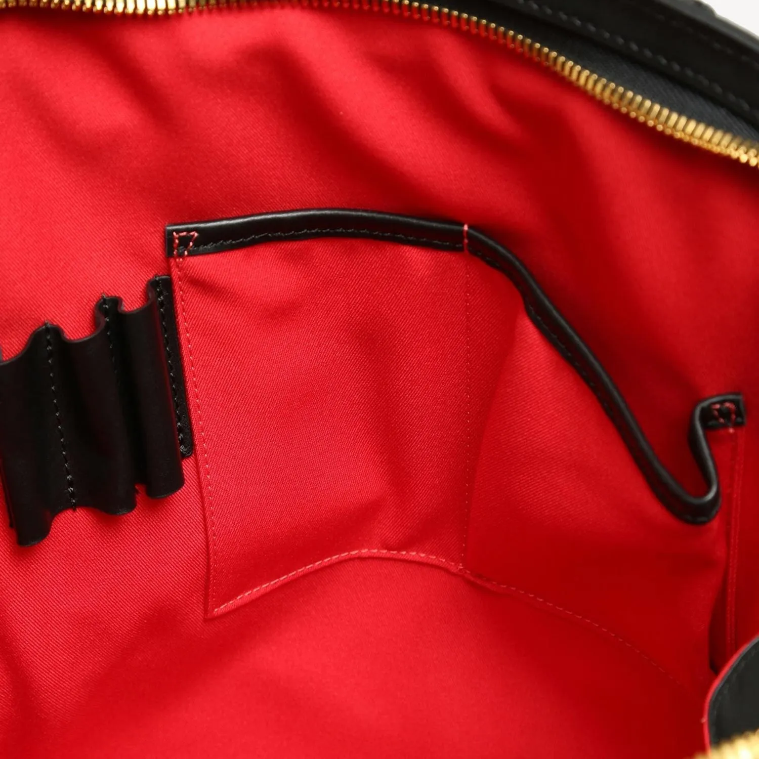 Paris End Bag - Tall.  Epi Leather- Black