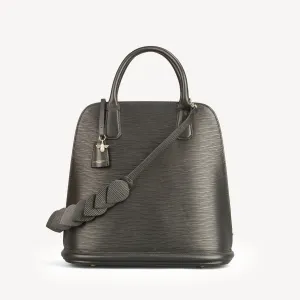 Paris End Bag - Tall.  Epi Leather- Black