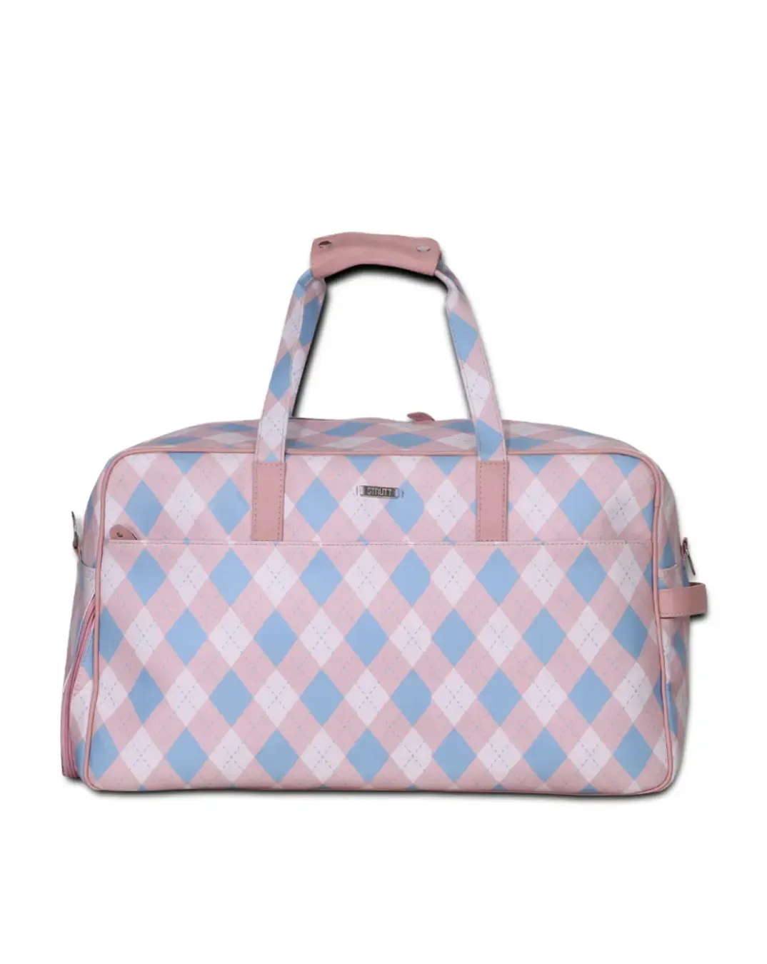 Pink British-check Weekender - The Weekend Travel Bag