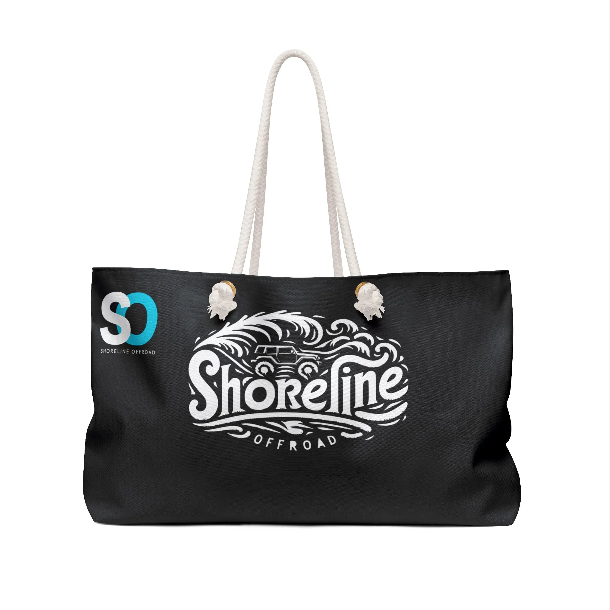 Shoreline Offroad Oversized Weekender Beach Tote Bag with Rope Handles