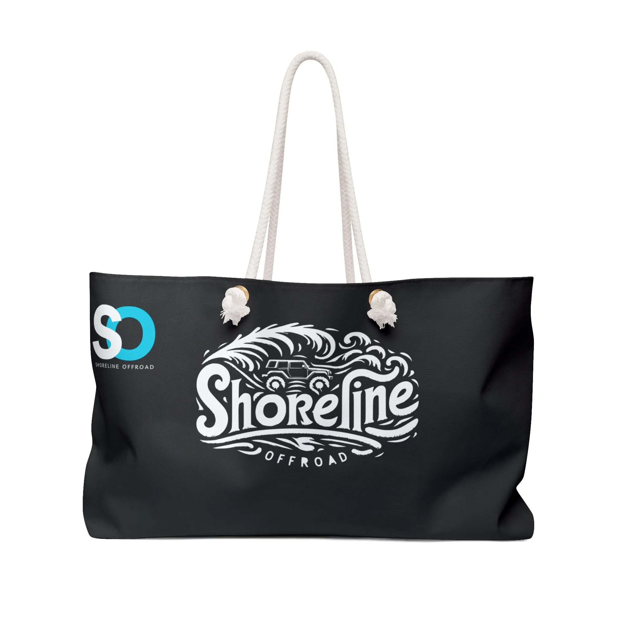 Shoreline Offroad Oversized Weekender Beach Tote Bag with Rope Handles