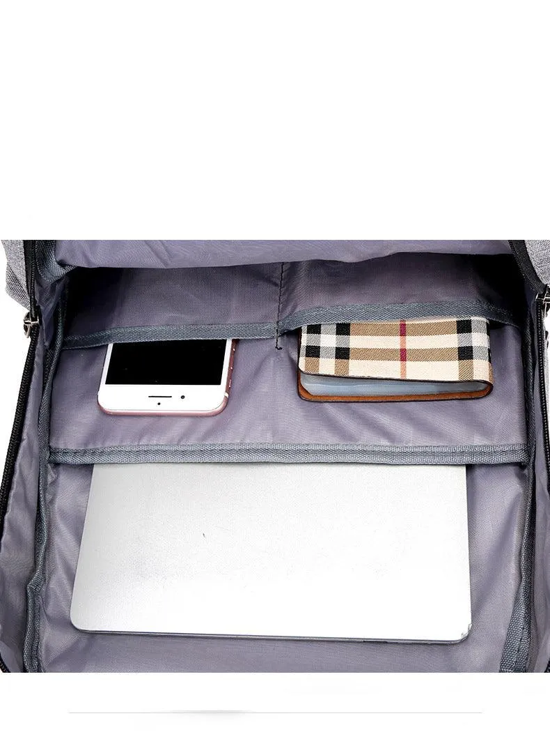 Smart Waterproof Black Sports Backpack