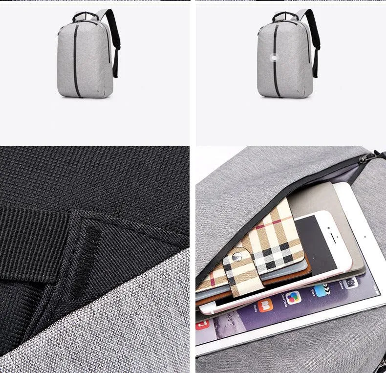 Smart Waterproof Black Sports Backpack