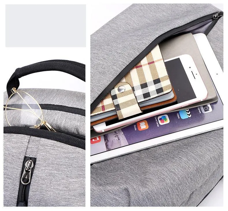 Smart Waterproof Black Sports Backpack