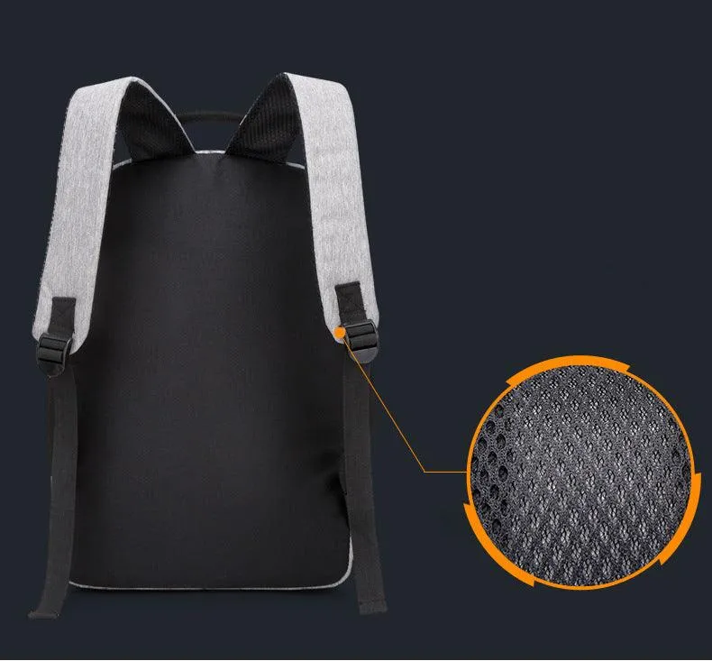 Smart Waterproof Black Sports Backpack