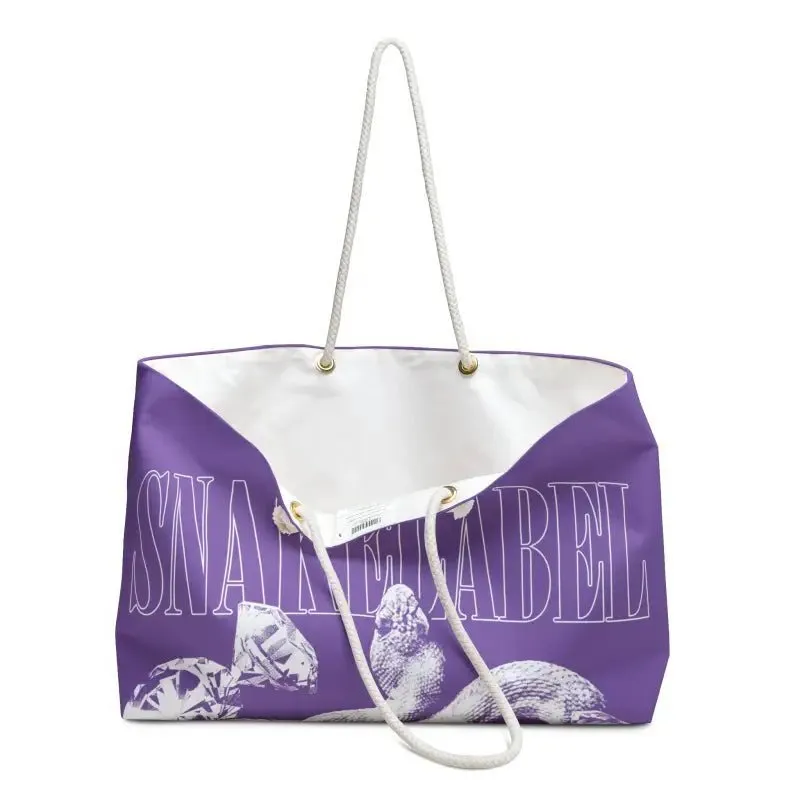 Snake Weekender Bag - Oversized Durable Travel Tote with T-Bottom Stand