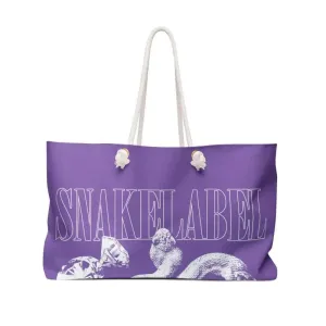 Snake Weekender Bag - Oversized Durable Travel Tote with T-Bottom Stand