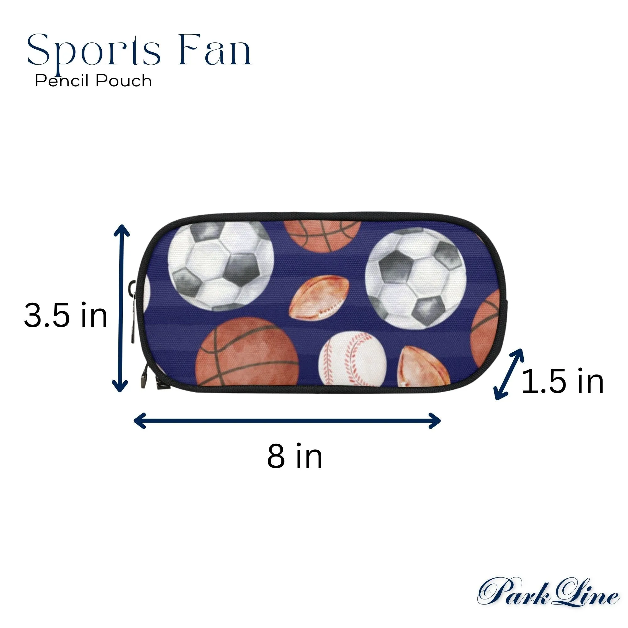 Sports Fan Set - Durable Backpack, Lunch Bag, and Pencil Case for Him