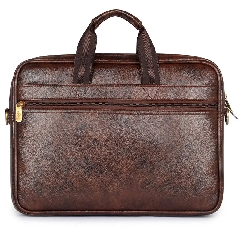 THE CLOWNFISH Bellisimo 14 inch Laptop Messenger Bag | Water Resistant, Stylish | Sienna