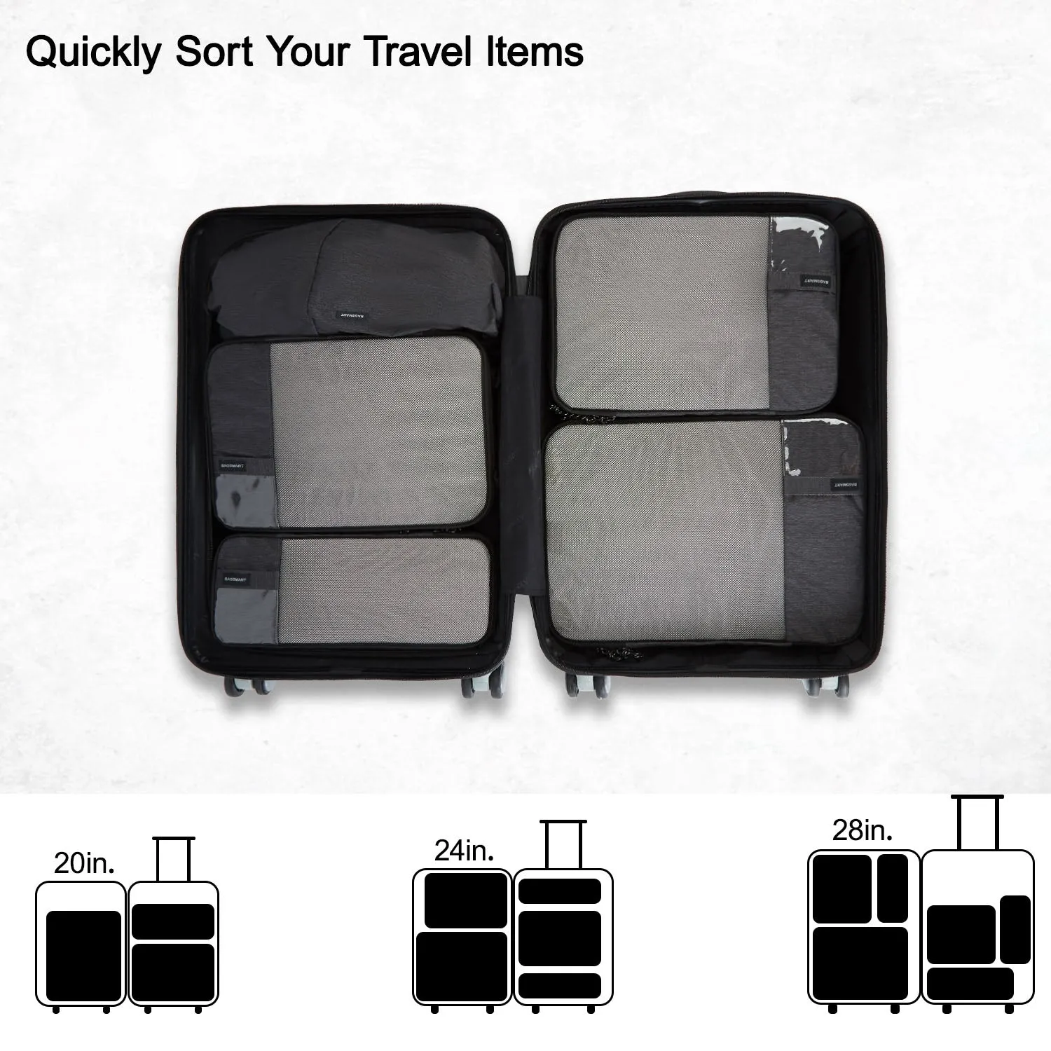 Travel Compression Packing Cubes