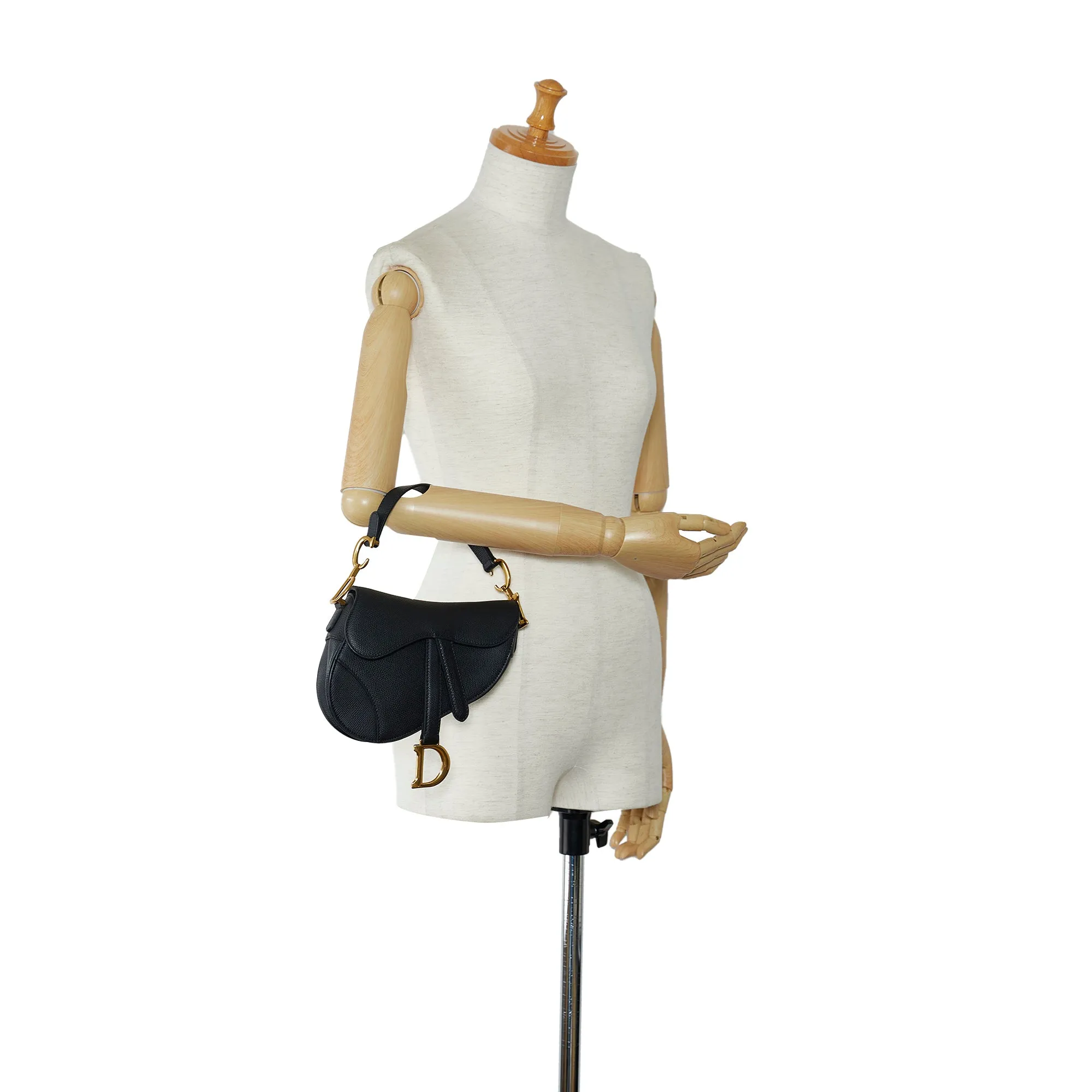Trendy Inspired Dior Saddle Bag Mini Black Calfskin