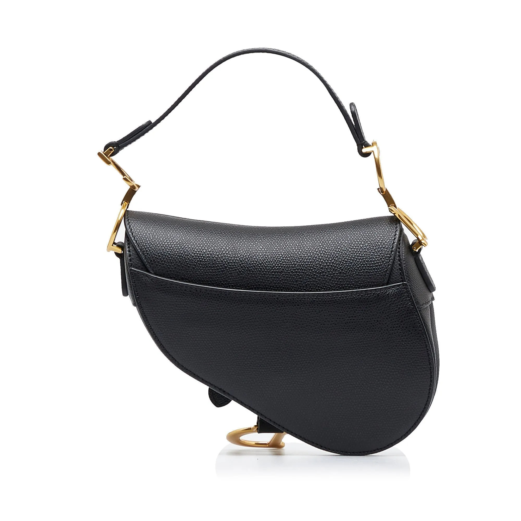 Trendy Inspired Dior Saddle Bag Mini Black Calfskin