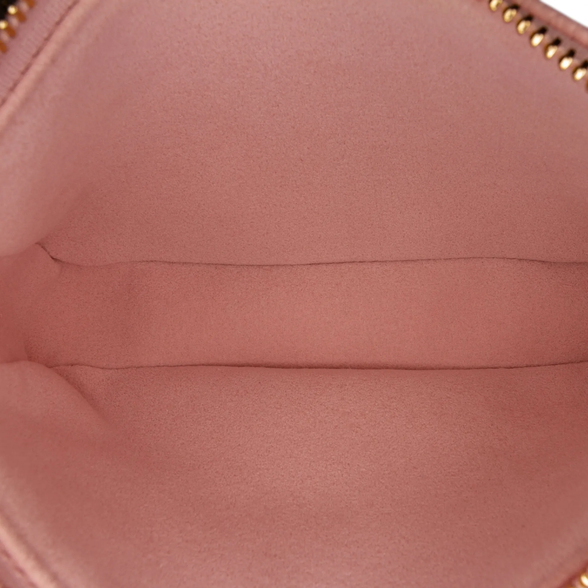 Trendy Inspired Louis Vuitton Broderies Pochette Accessoires Mini Pink Giant Monogram Empreinte