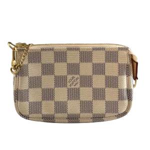 Trendy Inspired Louis Vuitton Mini Pochette Accessories Damier Azur
