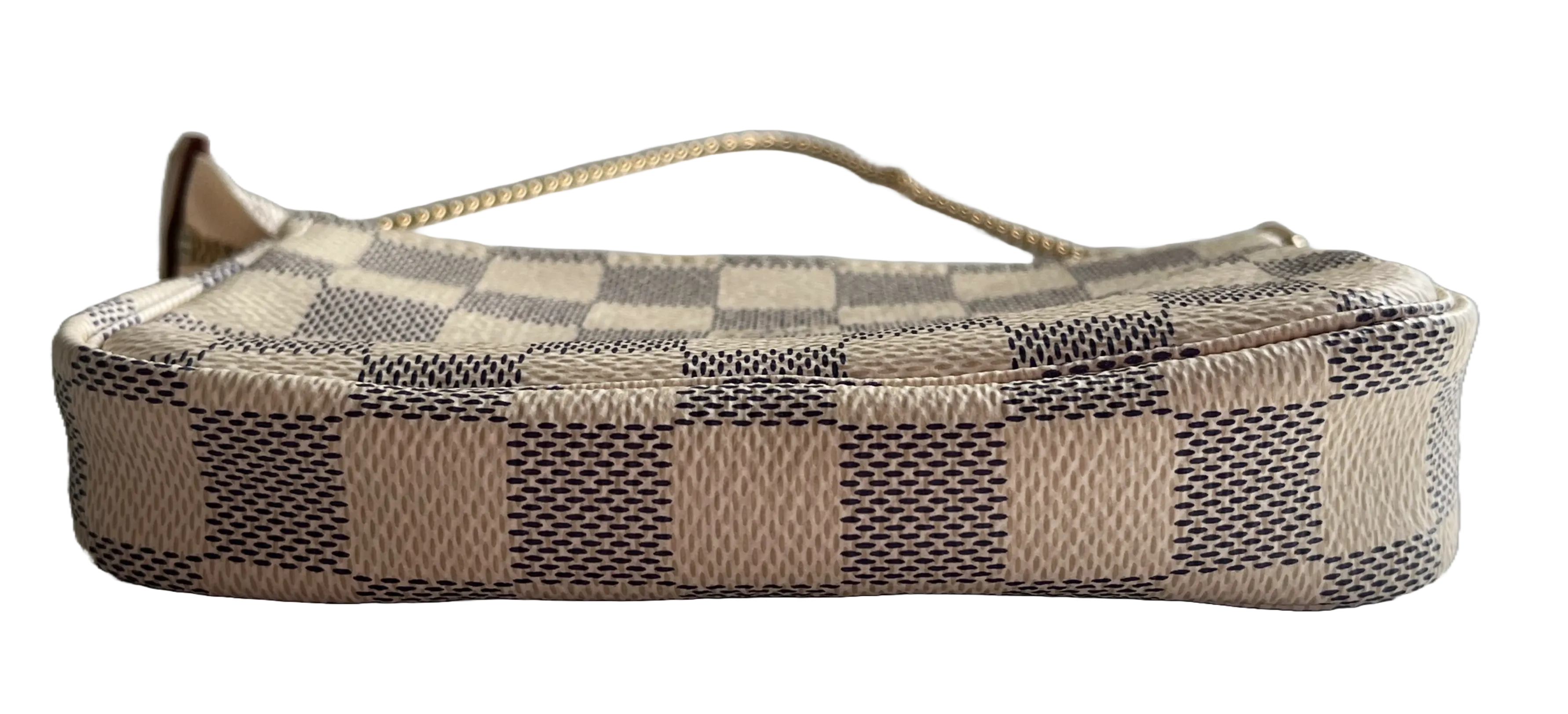 Trendy Inspired Louis Vuitton Mini Pochette Accessories Damier Azur