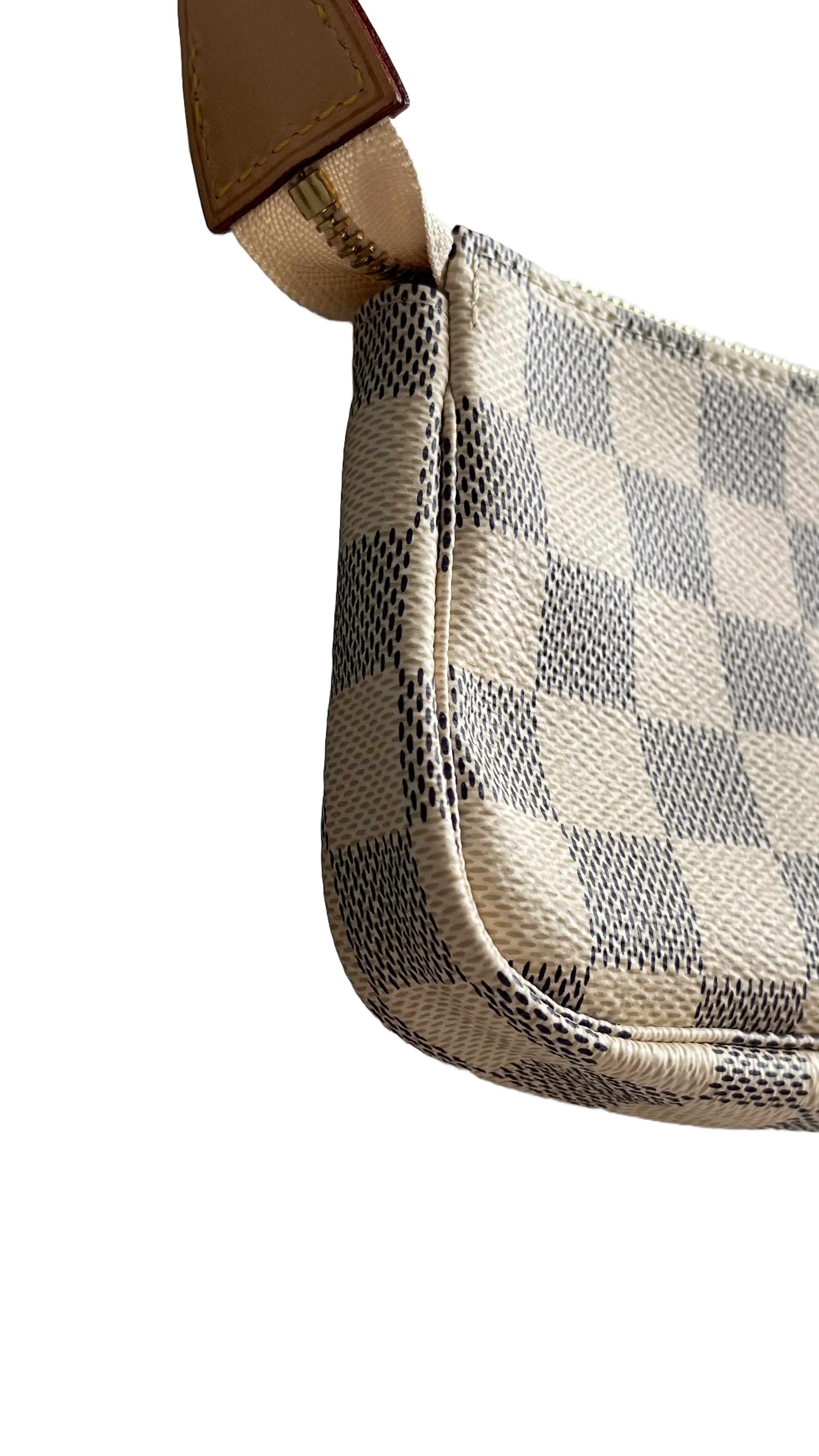 Trendy Inspired Louis Vuitton Mini Pochette Accessories Damier Azur