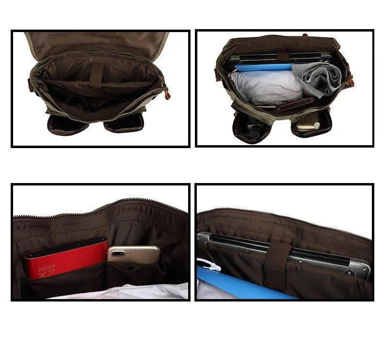 Woosir Mens Work Bag Messenger Fit Laptop 15.6"