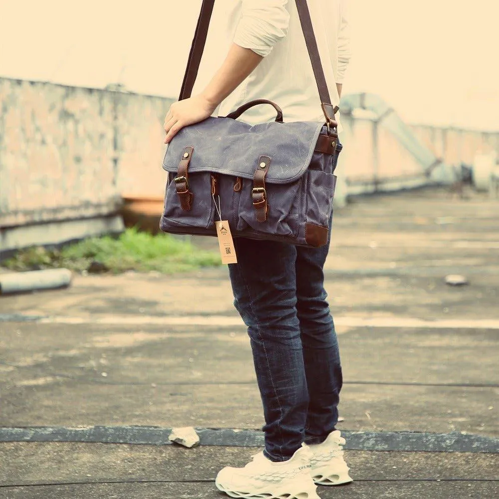 Woosir Mens Work Bag Messenger Fit Laptop 15.6"